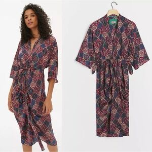 by Anthropologie Miska Kaftan Midi Dress Size XS